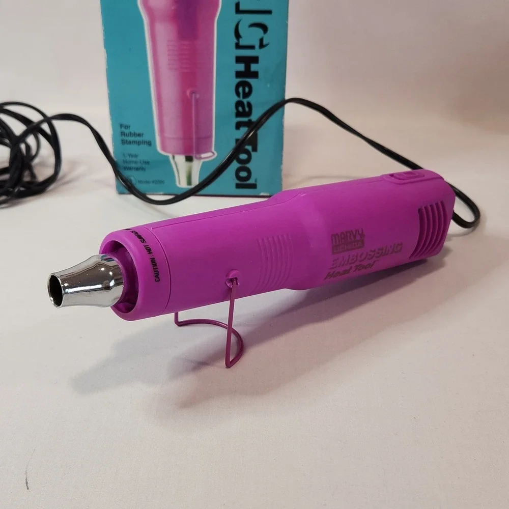 Marvy Uchida Embossing Heat Tool Model 2000 Purple 360W 120V for Rubber Stamping